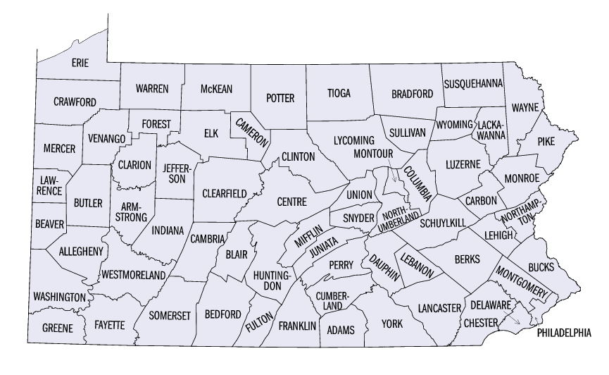 Washington county map