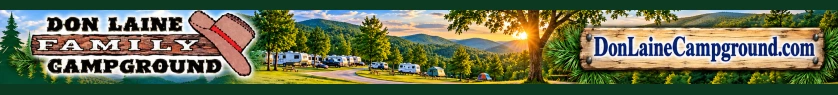 Don Laine Family Campground banner advertisement