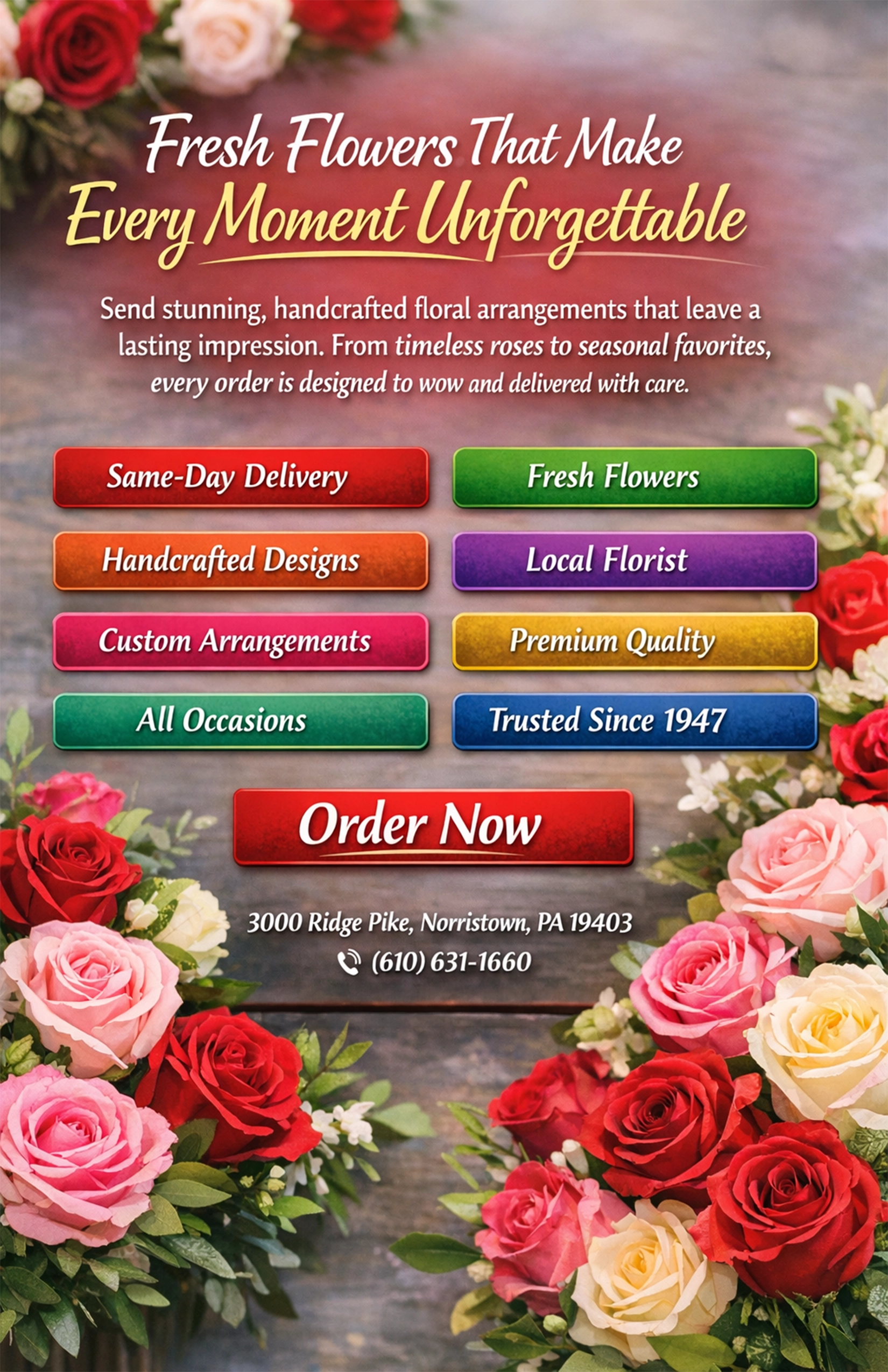 Moles Flowers advertisement
